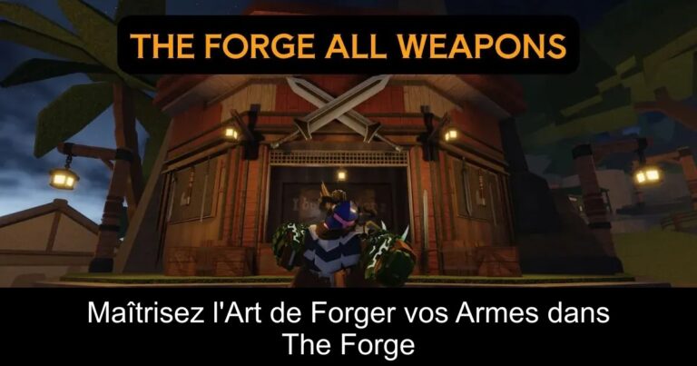 Maîtrisez l'Art de Forger vos Armes dans The Forge