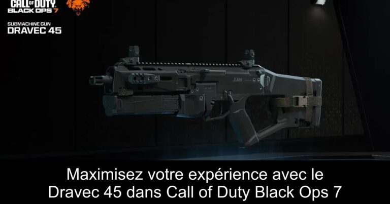 Maximisez votre expérience avec le Dravec 45 dans Call of Duty Black Ops 7
