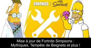 Mise à jour de Fortnite Simpsons : Mythiques, Tempête de Beignets et plus !