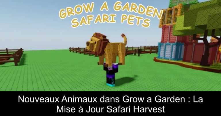 Nouveaux Animaux dans Grow a Garden : La Mise à Jour Safari Harvest