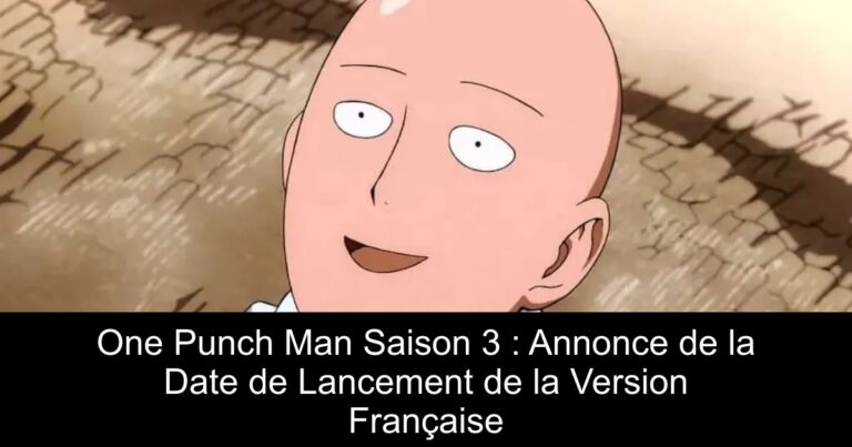One Punch Man Saison 3 : Annonce de la Date de Lancement de la Version Française