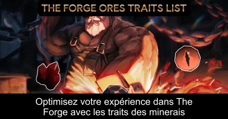 Optimisez votre expérience dans The Forge avec les traits des minerais