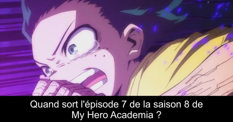 Quand sort l'épisode 7 de la saison 8 de My Hero Academia ?