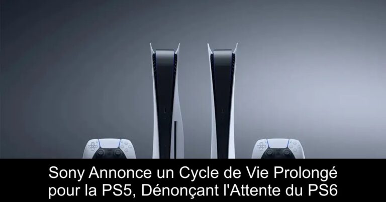 Sony Annonce un Cycle de Vie Prolongé pour la PS5, Dénonçant l'Attente du PS6