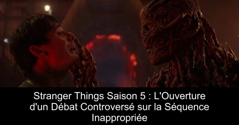 Stranger Things Saison 5 : L'Ouverture d'un Débat Controversé sur la Séquence Inappropriée