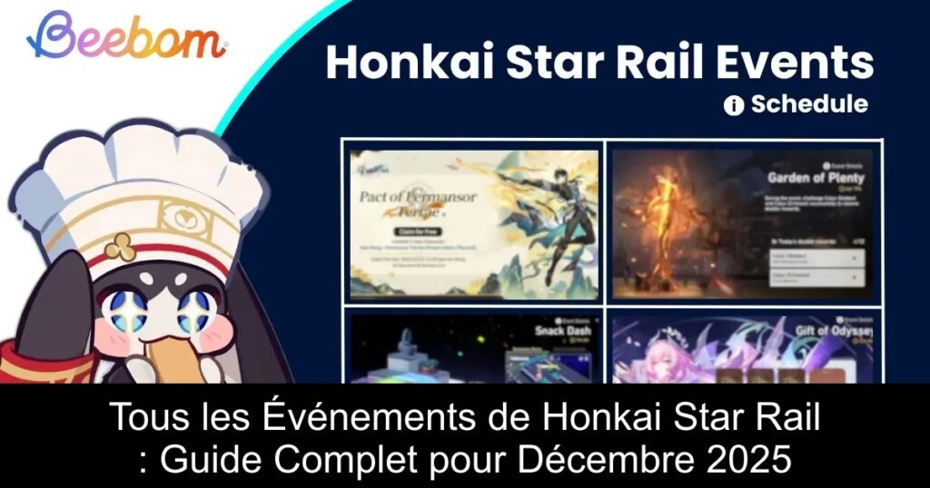 Tous les Événements de Honkai Star Rail : Guide Complet pour Décembre 2025