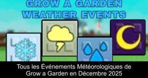 Tous les Événements Météorologiques de Grow a Garden en Décembre 2025