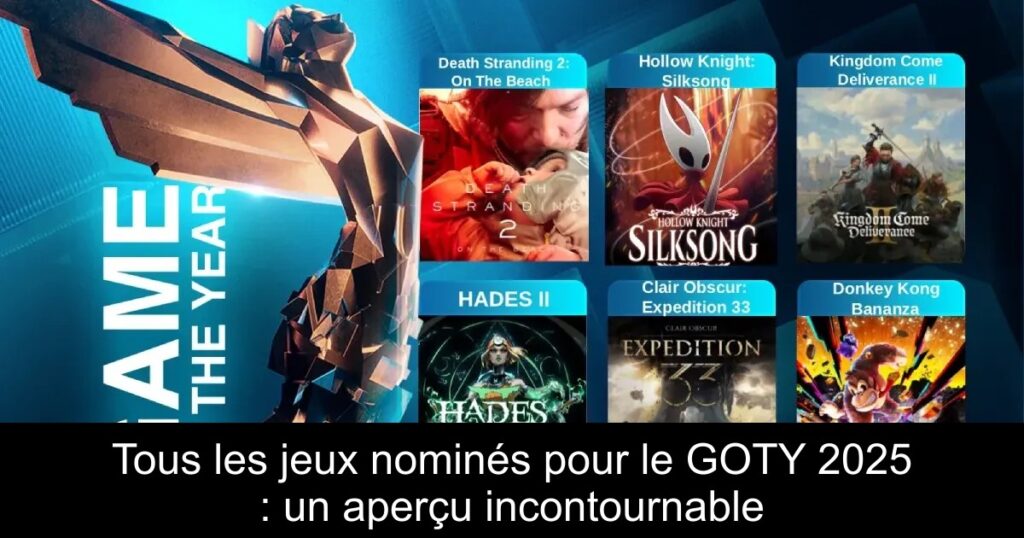 Tous les jeux nominés pour le GOTY 2025 : un aperçu incontournable