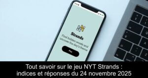 Tout savoir sur le jeu NYT Strands : indices et réponses du 24 novembre 2025