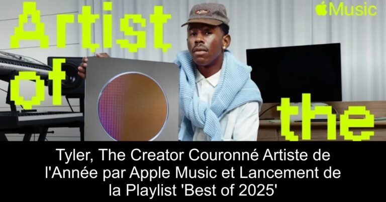 Tyler, The Creator Couronné Artiste de l'Année par Apple Music et Lancement de la Playlist 'Best of 2025'
