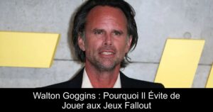 Walton Goggins : Pourquoi Il Évite de Jouer aux Jeux Fallout