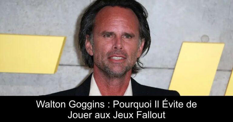 Walton Goggins : Pourquoi Il Évite de Jouer aux Jeux Fallout