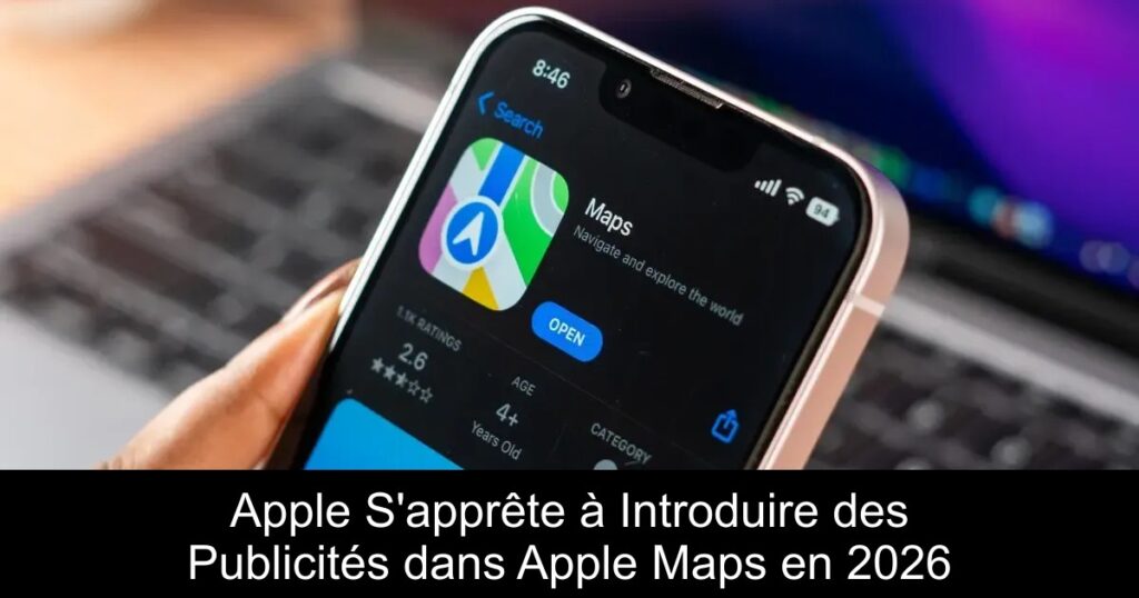 Apple S&rsquo;apprête à Introduire des Publicités dans Apple Maps en 2026