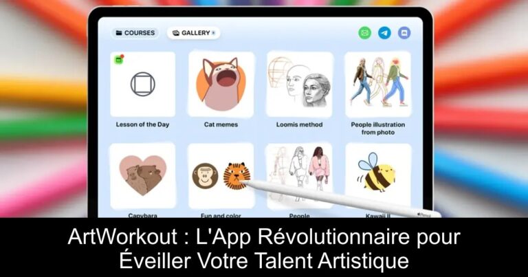 ArtWorkout : L'App Révolutionnaire pour Éveiller Votre Talent Artistique
