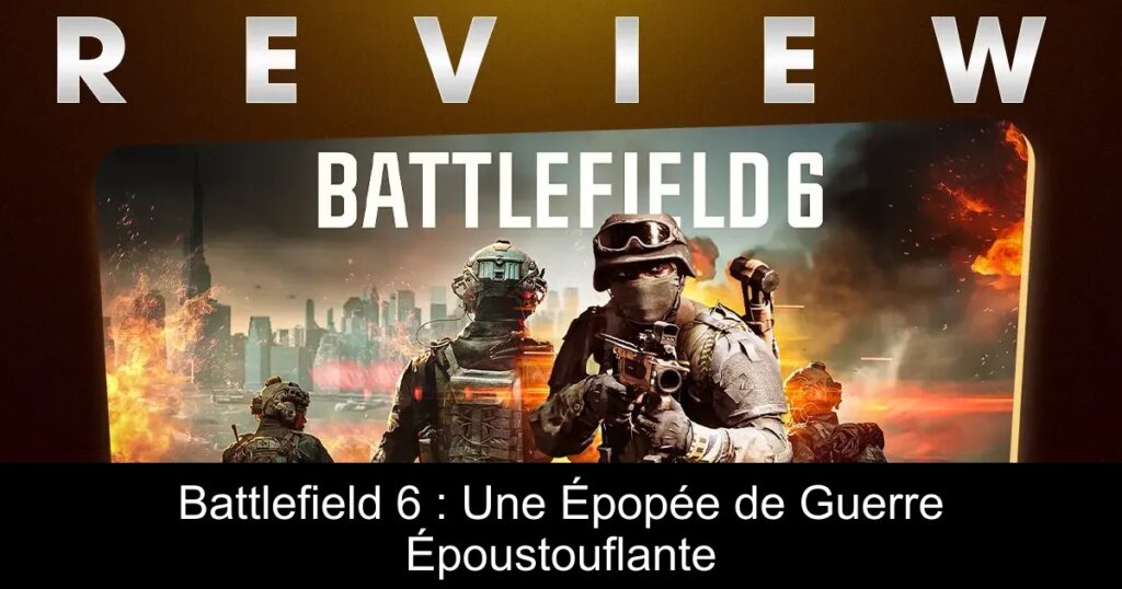 Battlefield 6 : Une Épopée de Guerre Époustouflante