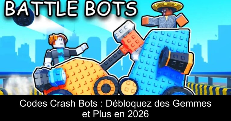 Codes Crash Bots : Débloquez des Gemmes et Plus en 2026