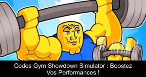 Codes Gym Showdown Simulator : Boostez Vos Performances !