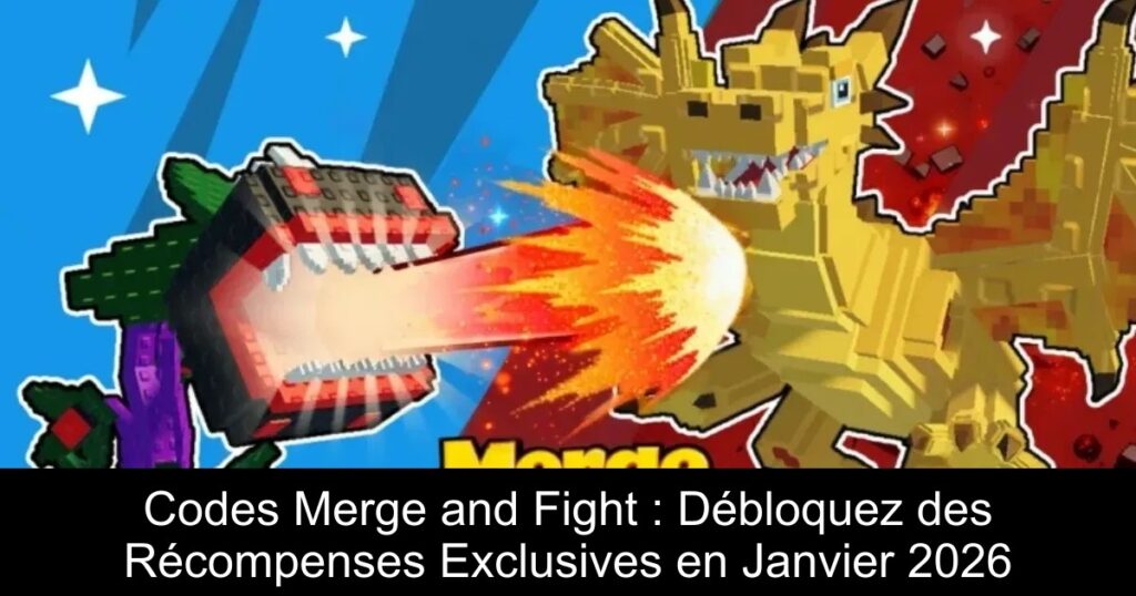 Codes Merge and Fight : Débloquez des Récompenses Exclusives en Janvier 2026