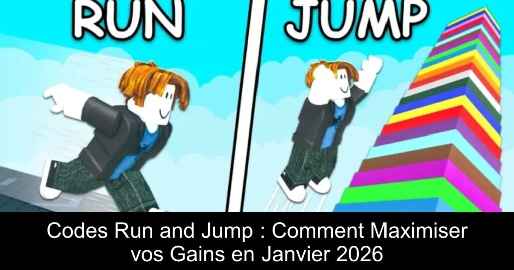 Codes Run and Jump : Comment Maximiser vos Gains en Janvier 2026