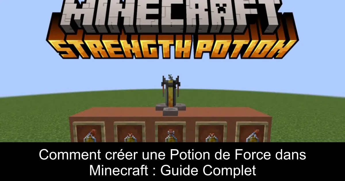 Comment créer une Potion de Force dans Minecraft : Guide Complet