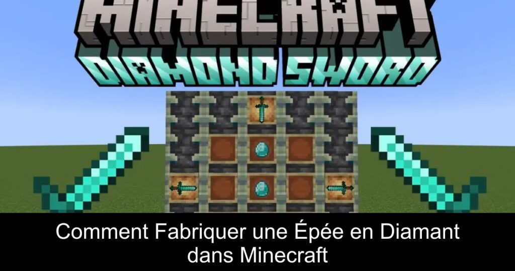 Comment Fabriquer une Épée en Diamant dans Minecraft