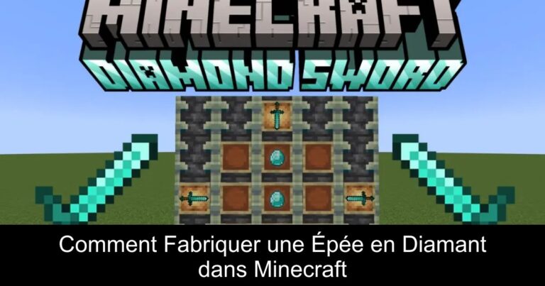 Comment Fabriquer une Épée en Diamant dans Minecraft
