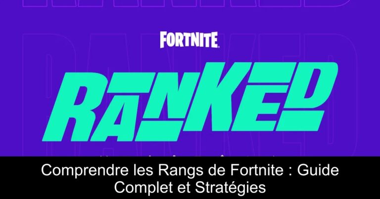 Comprendre les Rangs de Fortnite : Guide Complet et Stratégies