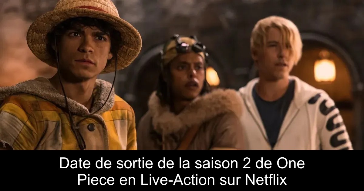 Date de sortie de la saison 2 de One Piece en Live-Action sur Netflix