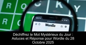 Déchiffrez le Mot Mystérieux du Jour : Astuces et Réponse pour Wordle du 28 Octobre 2025