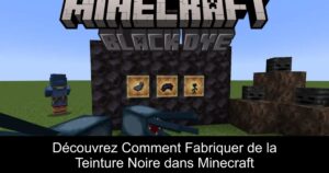 Découvrez Comment Fabriquer de la Teinture Noire dans Minecraft