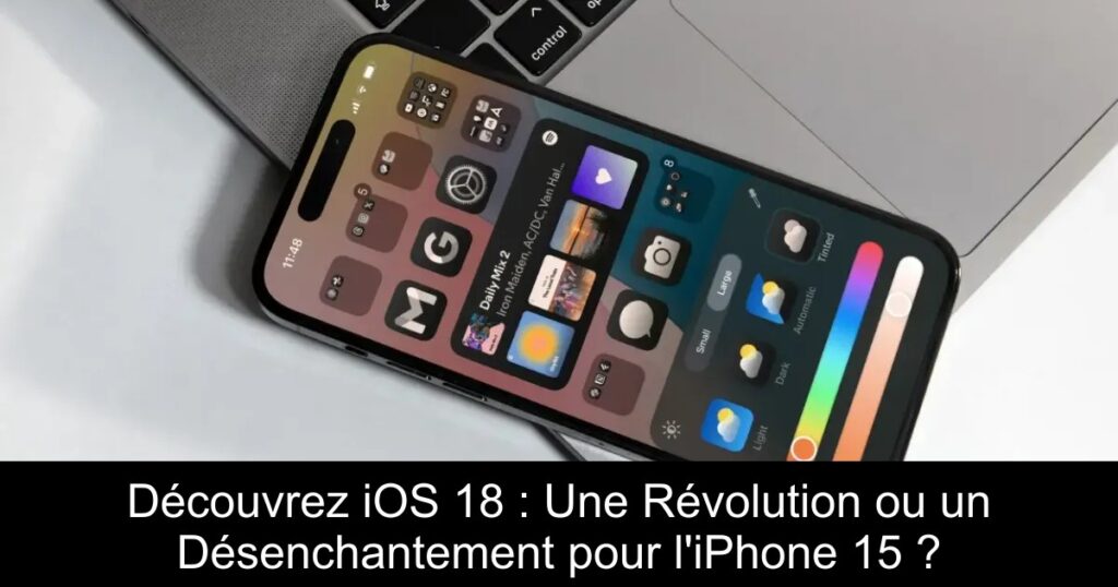 Découvrez iOS 18 : Une Révolution ou un Désenchantement pour l&rsquo;iPhone 15 ?