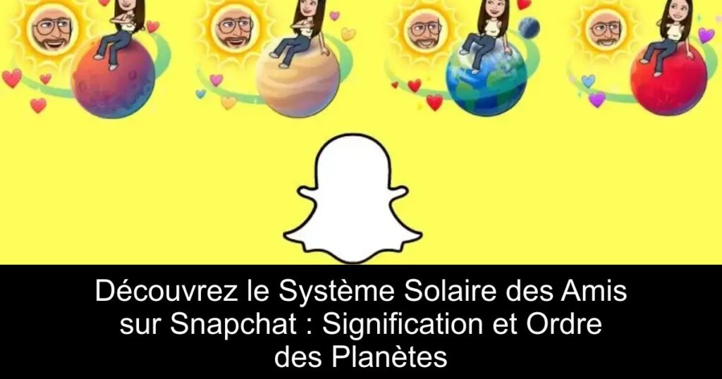Découvrez le Système Solaire des Amis sur Snapchat : Signification et Ordre des Planètes
