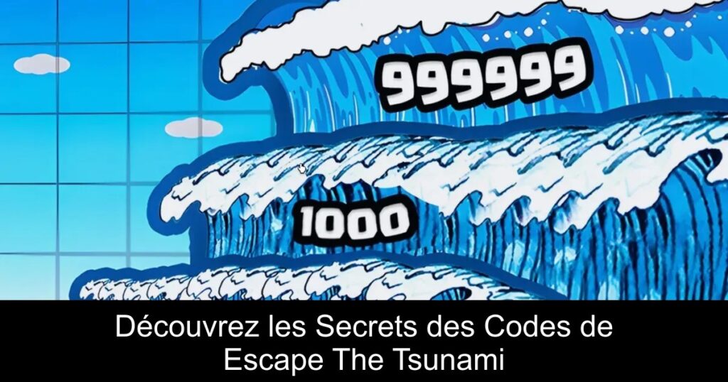 Découvrez les Secrets des Codes de Escape The Tsunami