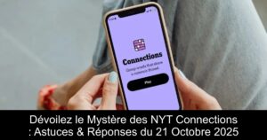Dévoilez le Mystère des NYT Connections : Astuces & Réponses du 21 Octobre 2025
