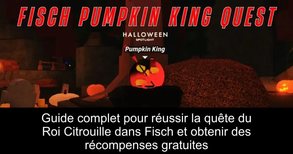 Guide complet pour réussir la quête du Roi Citrouille dans Fisch et obtenir des récompenses gratuites
