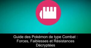 Guide des Pokémon de type Combat : Forces, Faiblesses et Résistances Décryptées