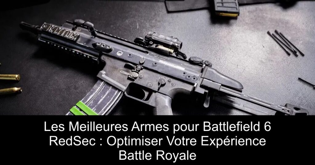 Les Meilleures Armes pour Battlefield 6 RedSec : Optimiser Votre Expérience Battle Royale