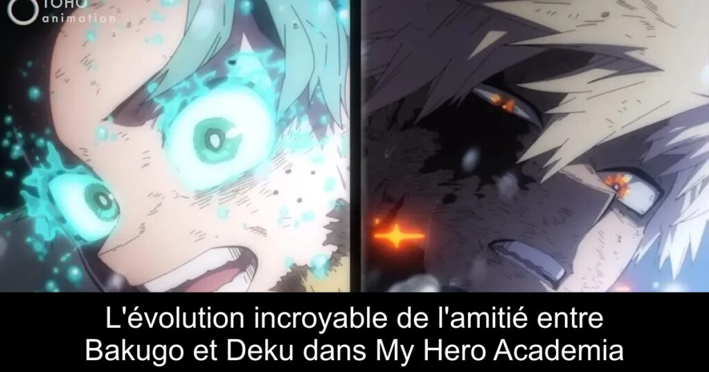 L&rsquo;évolution incroyable de l&rsquo;amitié entre Bakugo et Deku dans My Hero Academia
