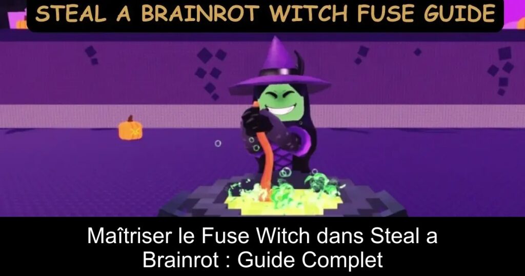 Maîtriser le Fuse Witch dans Steal a Brainrot : Guide Complet