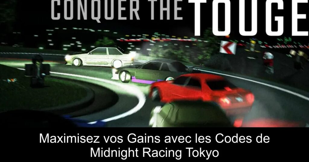 Maximisez vos Gains avec les Codes de Midnight Racing Tokyo