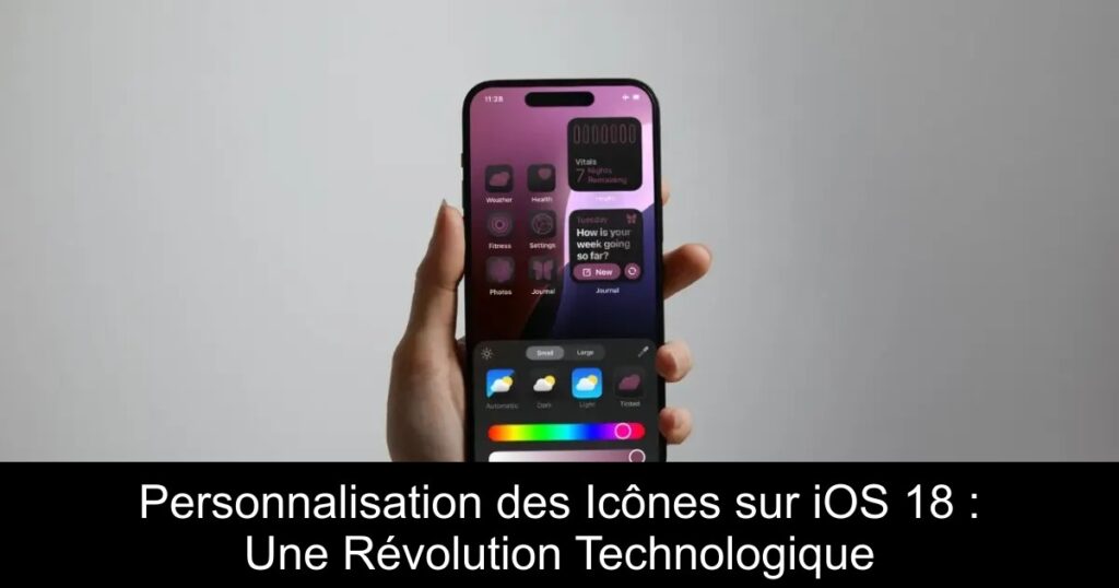 Personnalisation des Icônes sur iOS 18 : Une Révolution Technologique