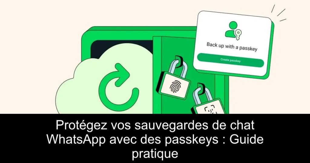 Protégez vos sauvegardes de chat WhatsApp avec des passkeys : Guide pratique