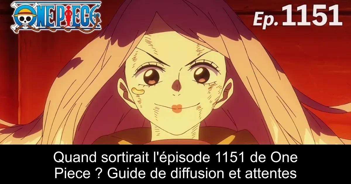 Quand sortirait l&rsquo;épisode 1151 de One Piece ? Guide de diffusion et attentes