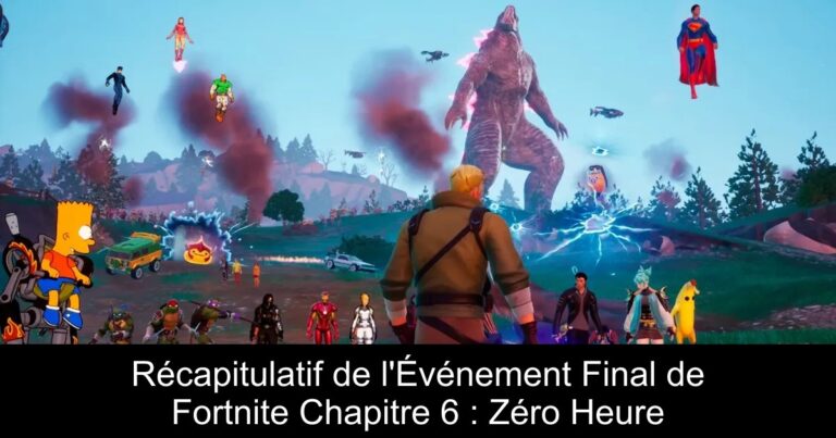 Récapitulatif de l'Événement Final de Fortnite Chapitre 6 : Zéro Heure