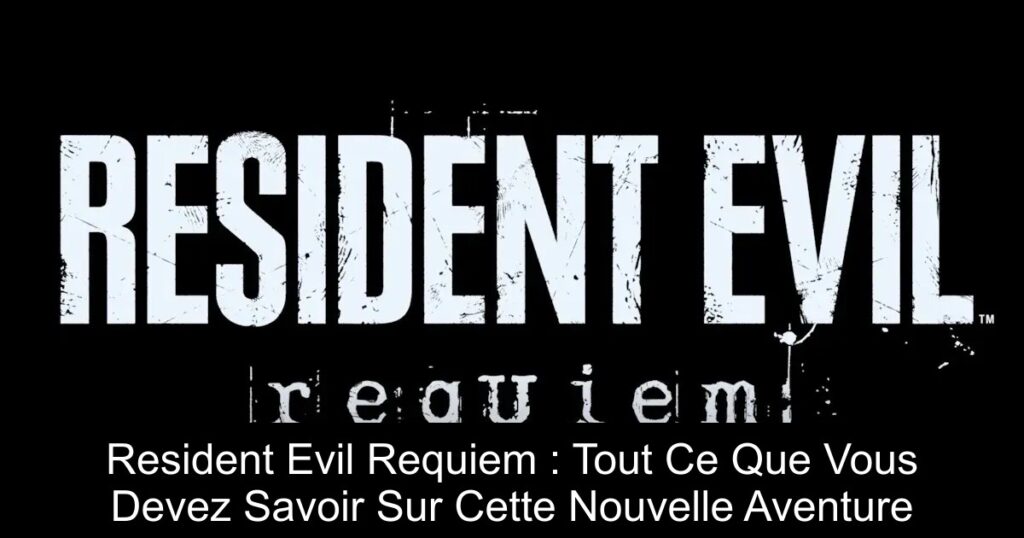 Resident Evil Requiem : Tout Ce Que Vous Devez Savoir Sur Cette Nouvelle Aventure