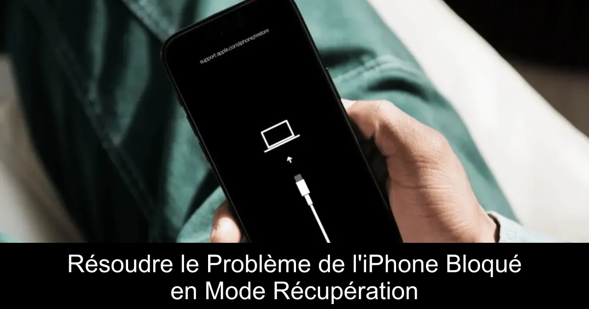 Résoudre le Problème de l&rsquo;iPhone Bloqué en Mode Récupération