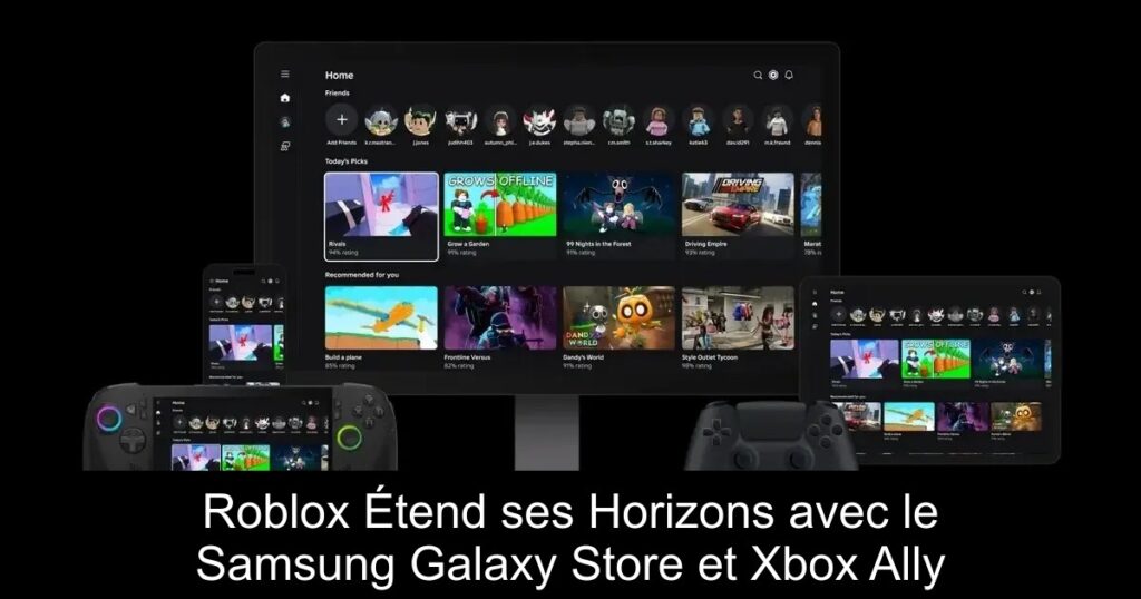 Roblox Étend ses Horizons avec le Samsung Galaxy Store et Xbox Ally