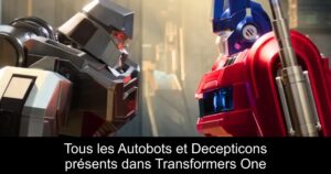Tous les Autobots et Decepticons présents dans Transformers One