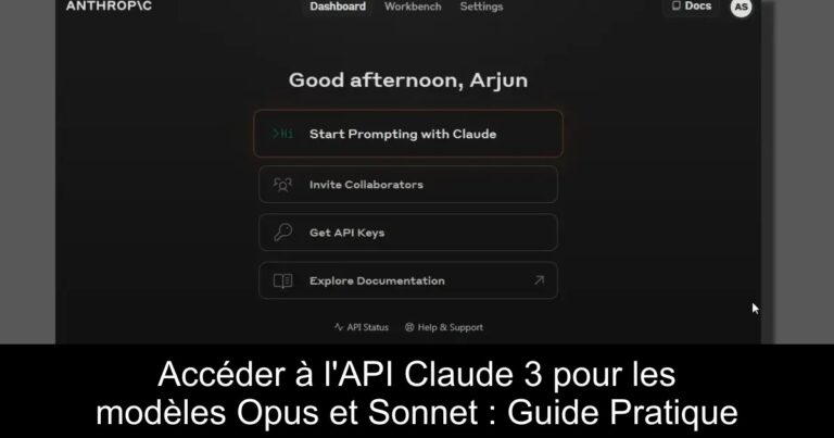 Accéder à l'API Claude 3 pour les modèles Opus et Sonnet : Guide Pratique