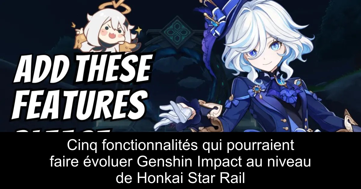 Cinq fonctionnalités qui pourraient faire évoluer Genshin Impact au niveau de Honkai Star Rail